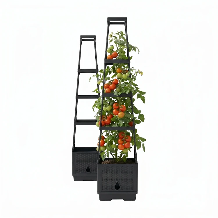 Modułowa doniczka z podporami do pomidorów 126 cm