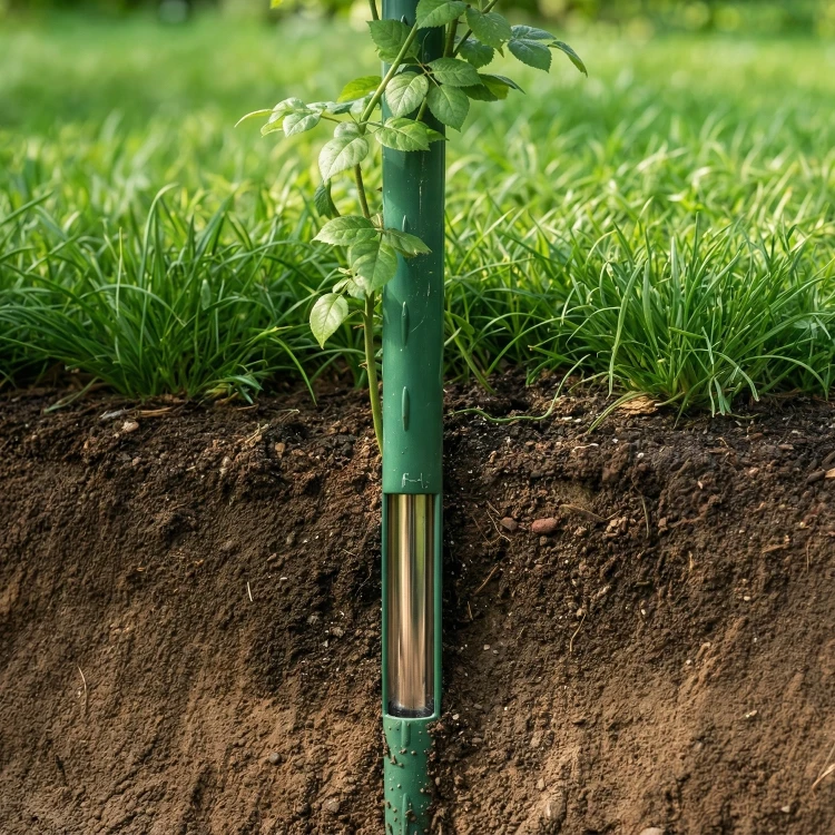 Metalowa tyczka ogrodowa powlekana PE 11mm 180 cm palik do podpierania roślin