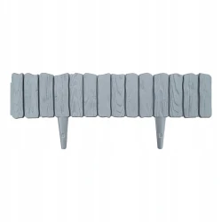 Grafitowa palisada ogrodowa WOOD -  58 cm