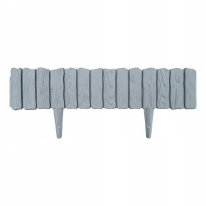 Grafitowa palisada ogrodowa WOOD -  58 cm