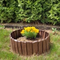 Palisada ogrodowa Wood - 58 cm ciemnobrązowa
