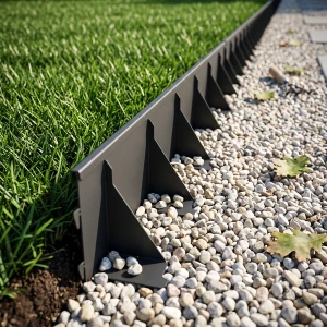 Obrzeże trawnikowe stalowe 100 mm 1 m antracytowe GARDENBORD PRO GP11050