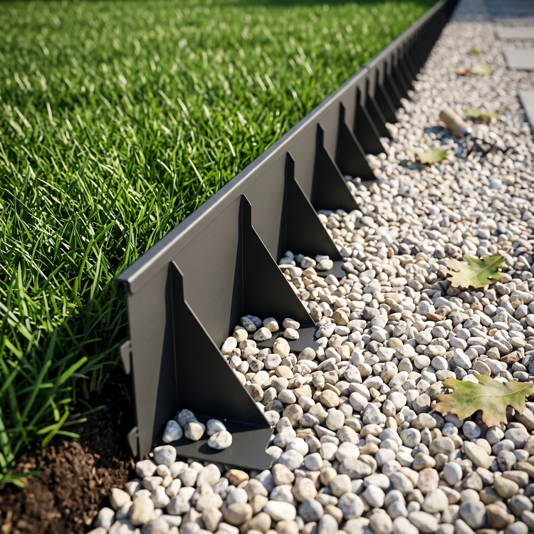 Obrzeże trawnikowe stalowe 100 mm 1 m antracytowe GARDENBORD PRO GP11050