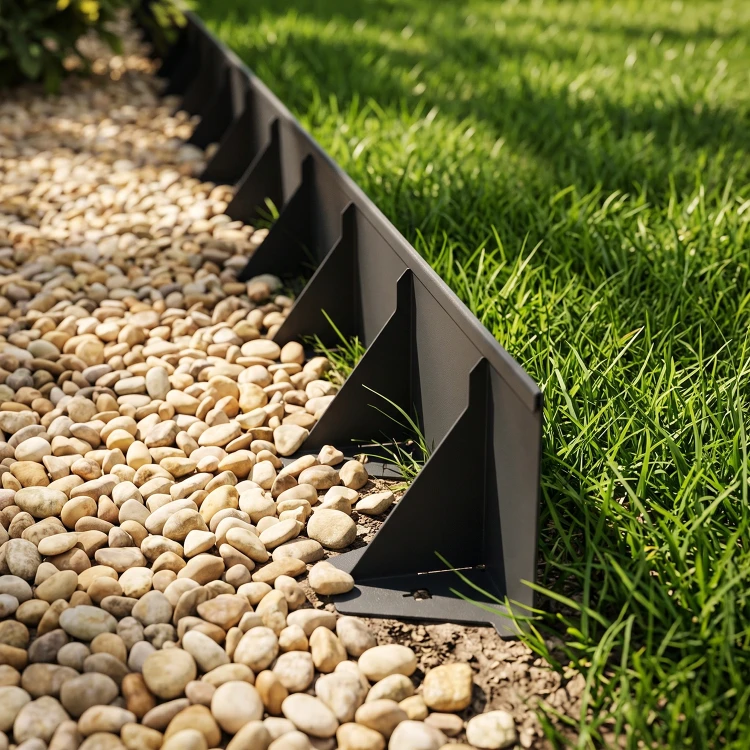Obrzeże trawnikowe stalowe 100 mm 1 m antracytowe GARDENBORD PRO GP11050