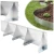 Obrzeże ogrodowe stalowe 100x20 cm srebrne GARDENBORD PRO GP11049