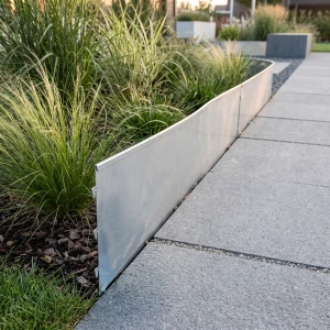 Obrzeże ogrodowe stalowe 100x20 cm srebrne GARDENBORD PRO GP11049