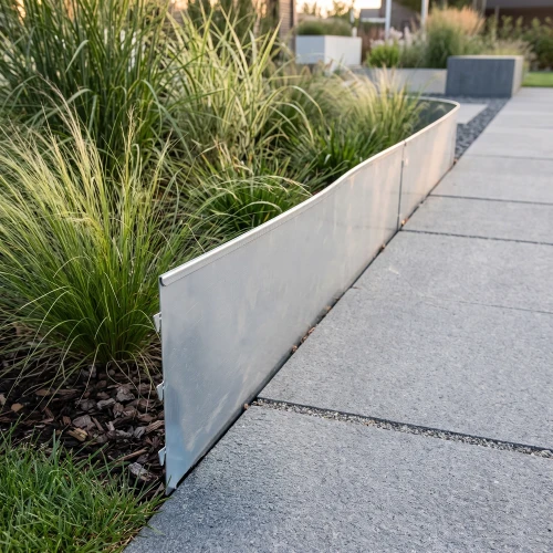 Obrzeże ogrodowe stalowe 100x20 cm srebrne GARDENBORD PRO GP11049