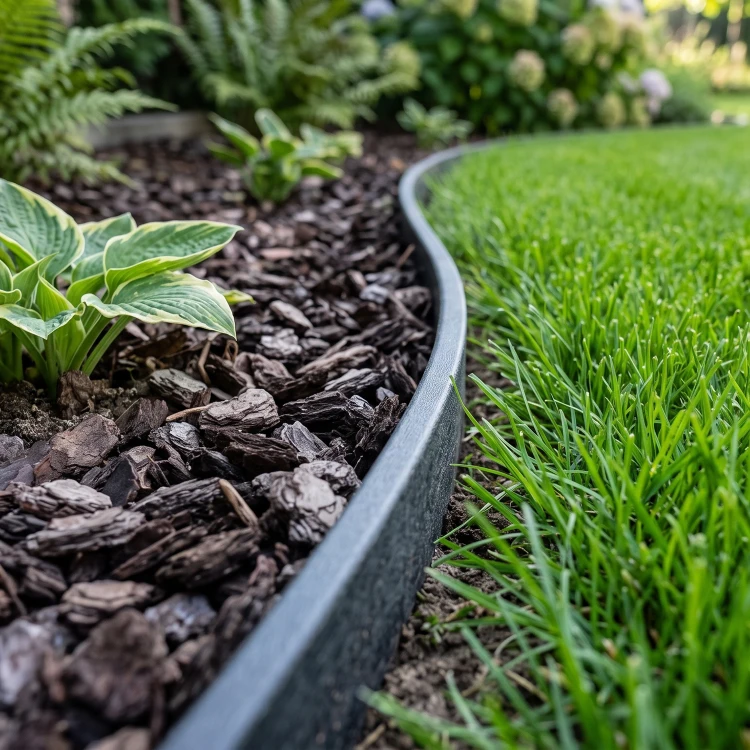 Elastyczne obrzeże trawnikowe FLEXI 60mm 10 m czarne + 20 kotw GardenPlus