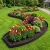 Elastyczne obrzeże FLEXI 60mm 1m czarne plastikowe +kotwy 5 szt GardenPlus