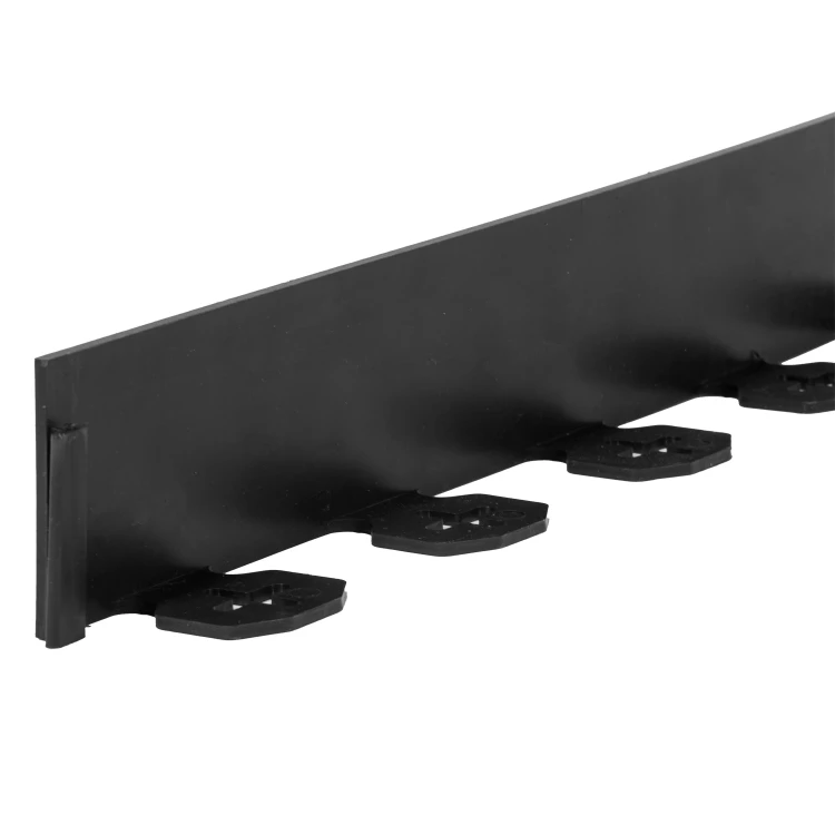 Elastyczne obrzeże FLEXI 60mm 1m czarne plastikowe +kotwy 5 szt GardenPlus