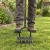Aerator wertykulator ręczny 90 cm 15 kolców metalowy czarny LAR0156