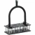 Aerator wertykulator ręczny 90 cm 15 kolców metalowy czarny LAR0156