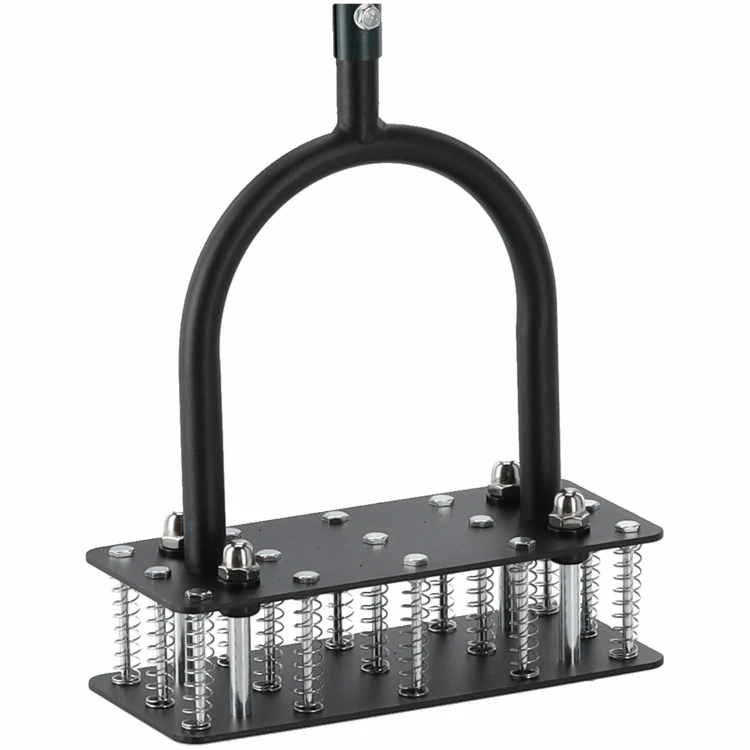 Aerator wertykulator ręczny 90 cm 15 kolców metalowy czarny LAR0156