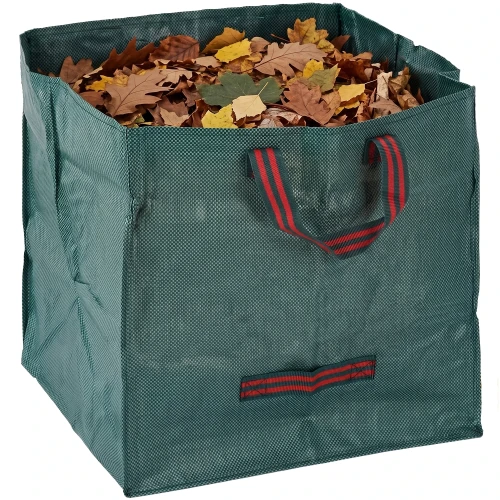 Torba ogrodowa kwadratowa 270 l z uchwytami zielona LAR9792