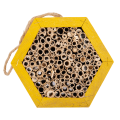 Domek dla pożytecznych owadów 16x14x14cm żółty 1