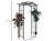 Pergola ogrodowa 105x46x215