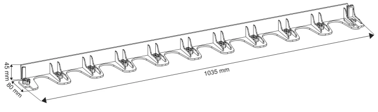 Obrzeże trawnikowe Gardenbord 45