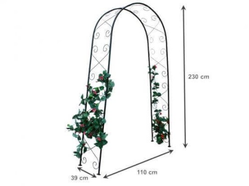 Pergola łukowa wymiary