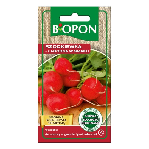 Rzodkiewka łagodna w smaku