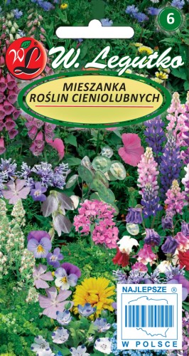 Mieszanka roślin cieniolubnych