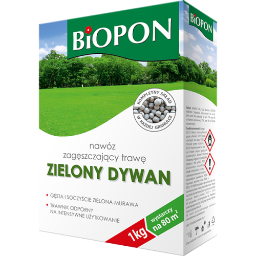 Nawóz zagęszczający trawę - zielony dywan 1kg