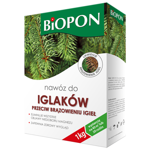 Nawóz do iglaków przeciw brązowieniu