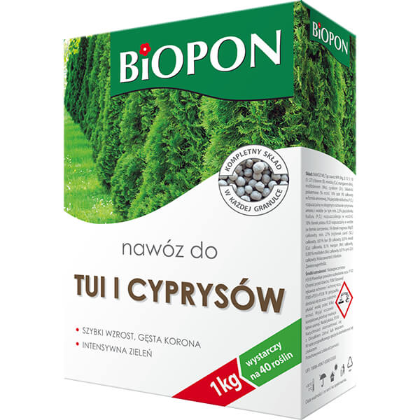 Nawóz do tui i cyprysów