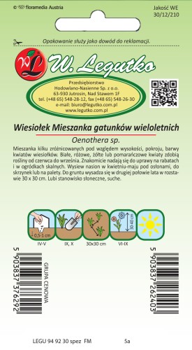 Wiesiołek - mieszanka gatunków wieloletnich