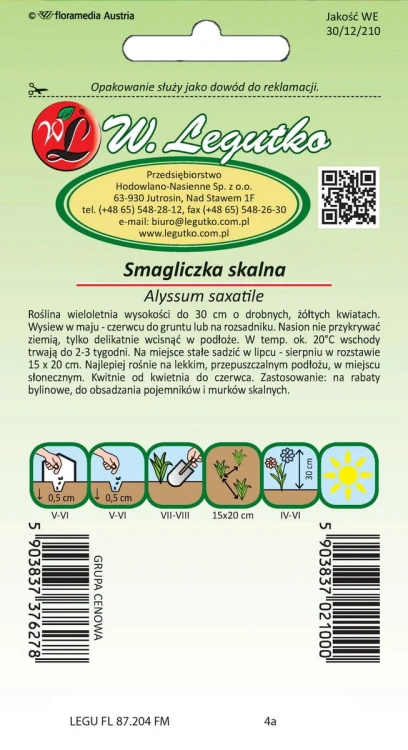 Smagliczka skalna żółta