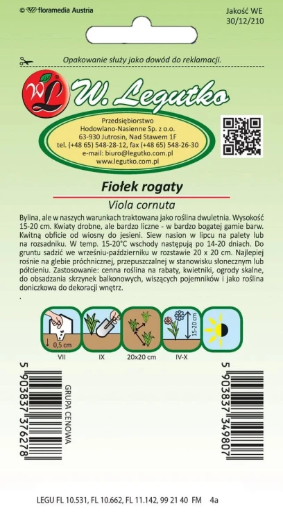 Fiołek rogaty