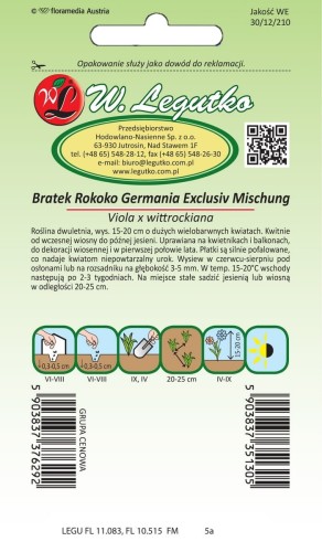 Bratek wielokwiatowy Rococo