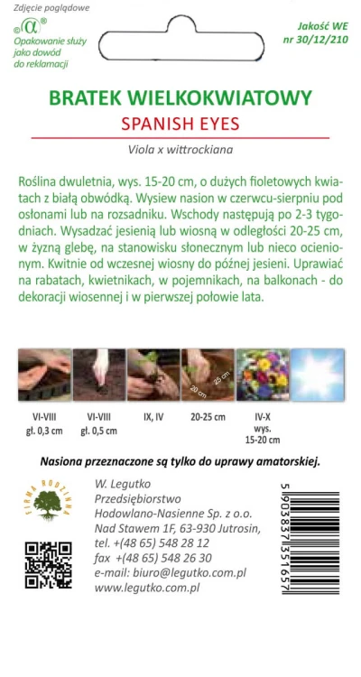 Bratek wielokwiatowy Spanish Eyes