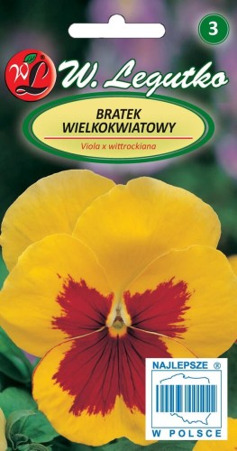 Bratek wielokwiatowy Early Yellow Red Blotch