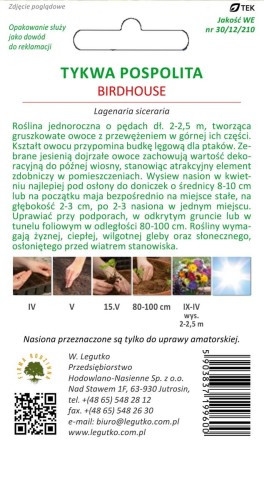 Tykwa pospolita Birdhouse