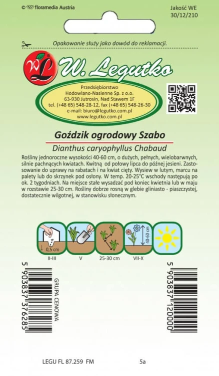 Goździk ogrodowy Szabo