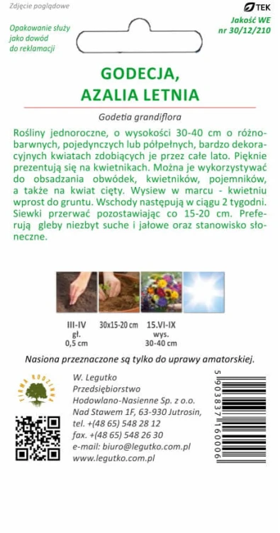 Godecja, Azalia letnia mieszanka