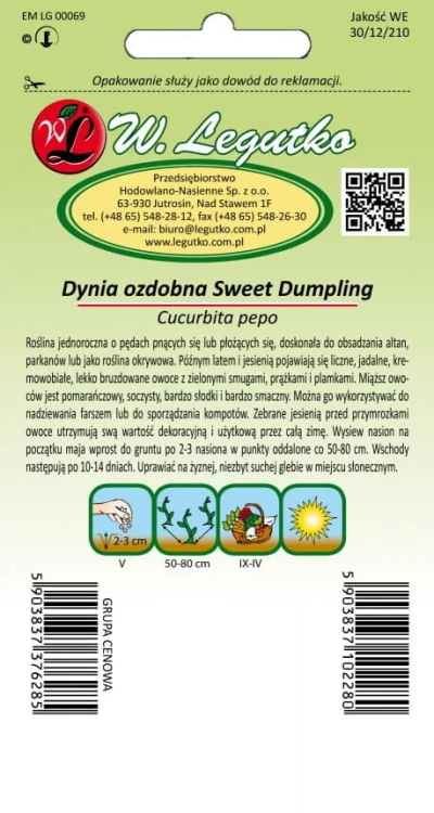 Dynia zwyczajna ozdobna Sweet Dumpling