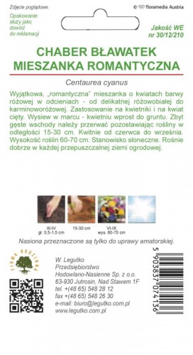 Chaber bławatek wys. Classic Romantic