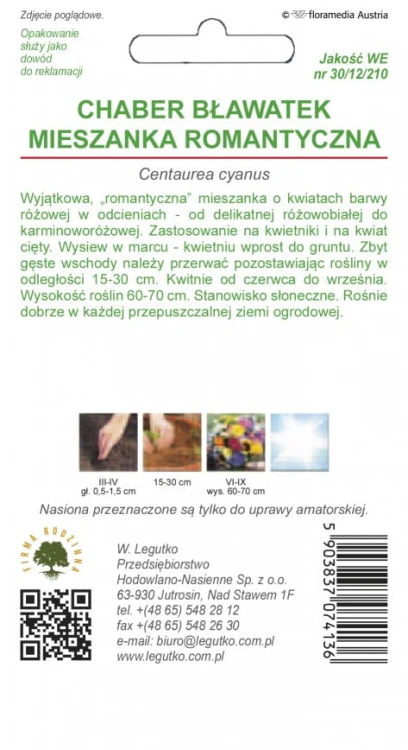 Chaber bławatek wys. Classic Romantic