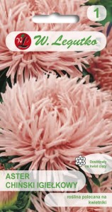 Aster chiński igiełkowy łososiowe