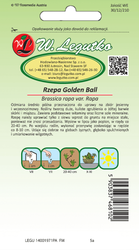 Rzepa Golden Ball tył