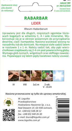 rabarbar lider tył