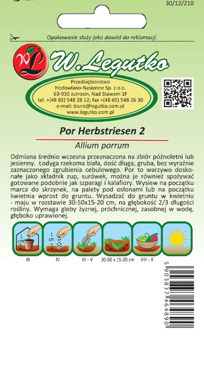 Por średnio wczesny Herbstriesen 2 tył