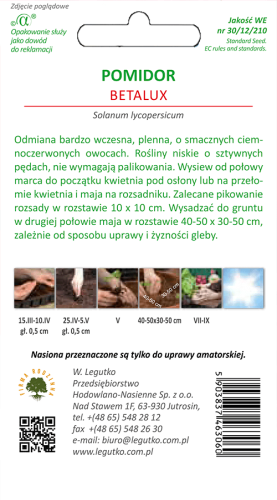 Pomidor Betalux tył