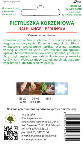 Pietruszka Halbange - Berlińska tył