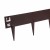 Palisada metalowa brazowa