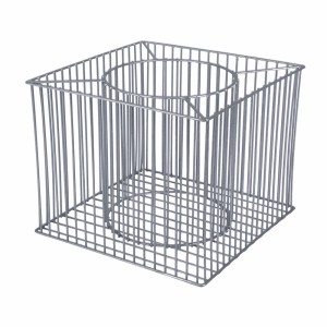 Donica gabionowa kwadrat Futura z podwójnym wkładem - długość 39 i 48 cm