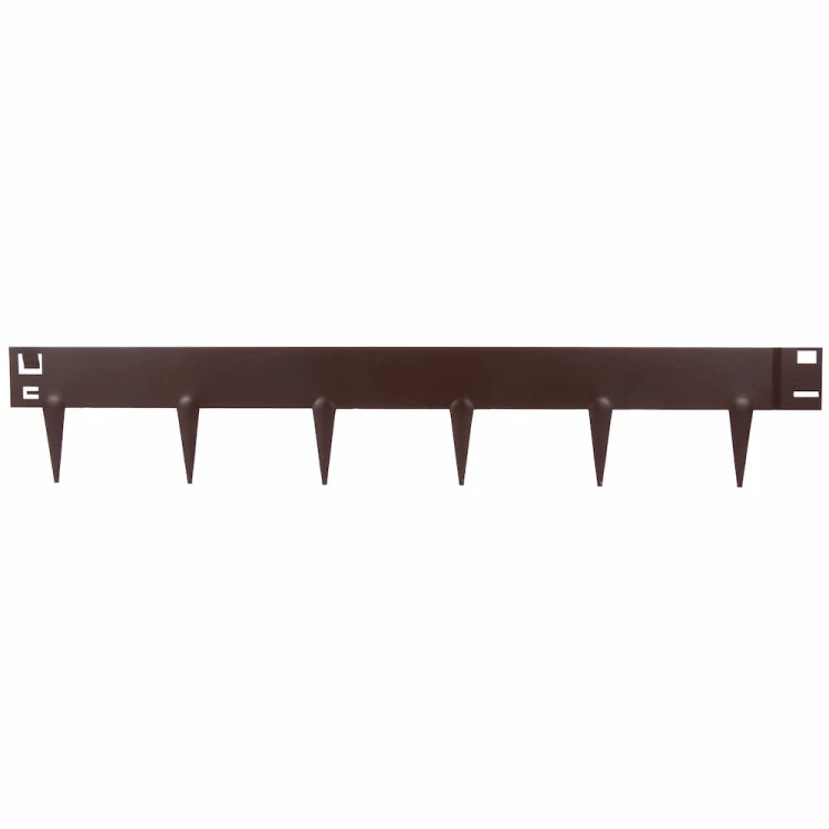 Palisada metalowa grafit brąz
