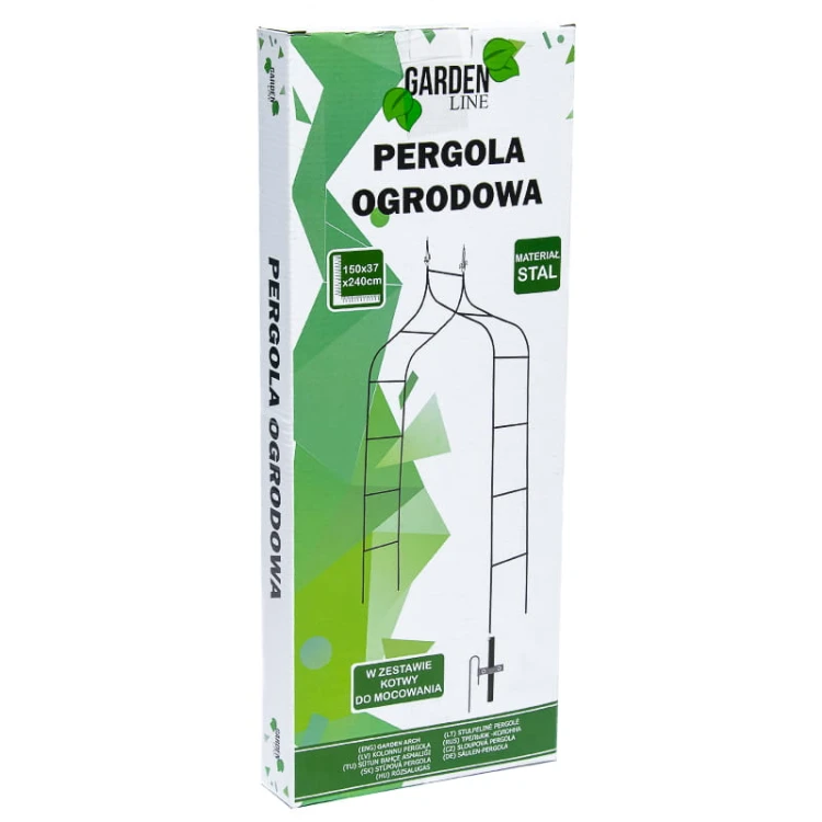 Pergola łukowa z grotem 240cm