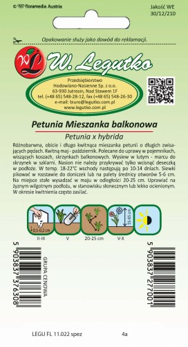 Petunia ogrodowa o pędach zwisających